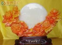 批發樹脂工藝品-花好月圓工藝扇 傳統工藝與現代美學的完美融合